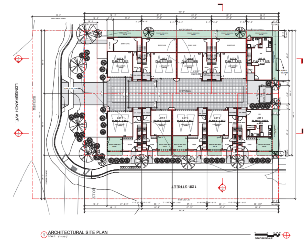 The Grover Beach planning commission approved a 10-unit townhome project at 1220 Longbranch Ave. Tuesday, Dec. 3, 2024.