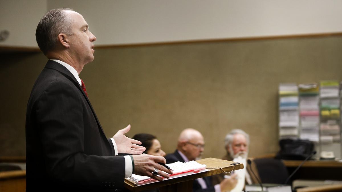 San Luis Obispo County District Attorney Dan Dow questions the alleged victim in a June 2018 preliminary hearing for Herbert George Connor, 73, of Cambria, who faced felony charges of assault with intent to commit rape, sexual battery and corporal injury.
