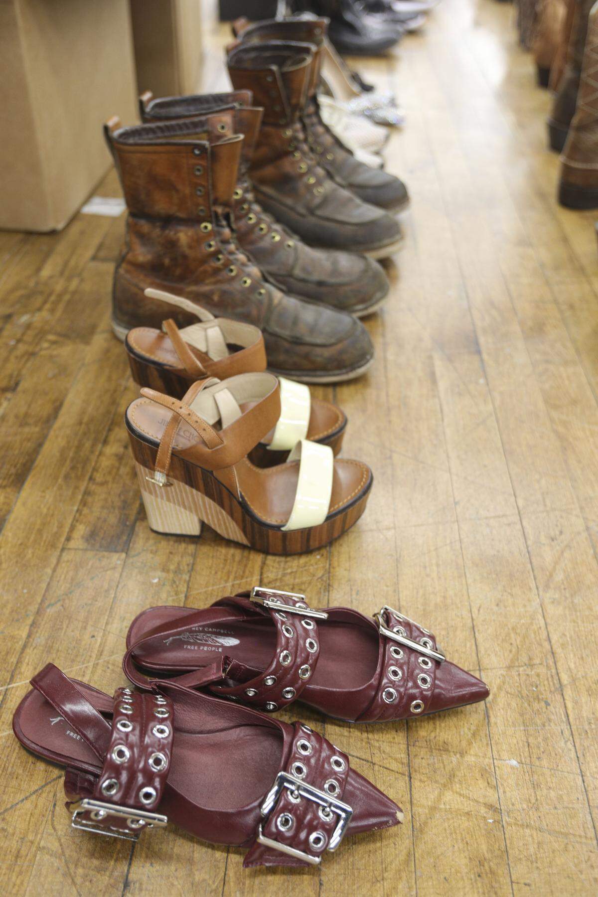 Thrifty Beaches gets a variety of shoes seen here Sept. 3, 2025.
