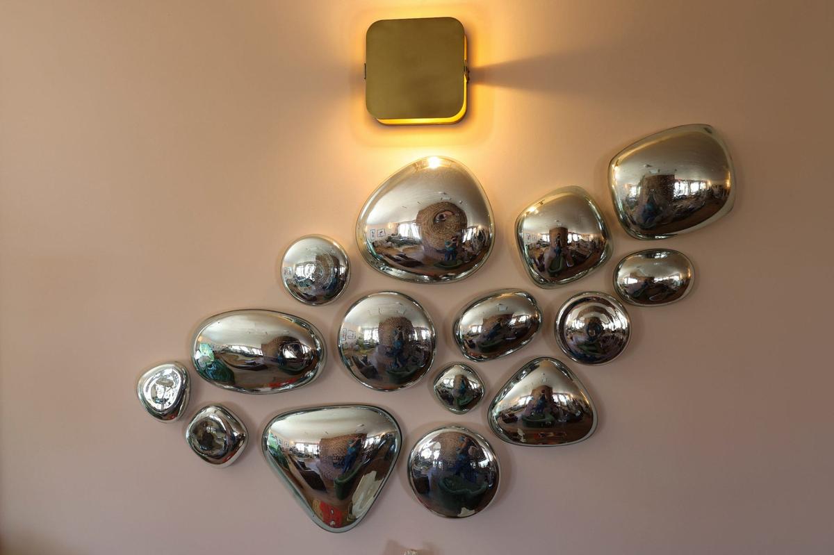 Artwork in the lobby has a mid-20th century vibe at the River Lodge, a Paso Robles mid-century modern hotel built that was recently updated. Seen in these photos June 7, 2024.