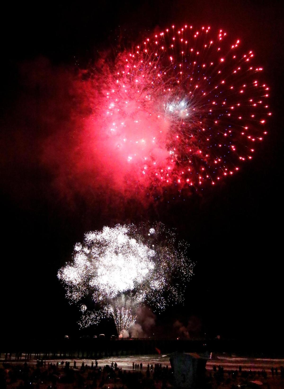Mild weather and clear skies brought the crowds to Pismo Beach for the Fourth of July fireworks show on Monday, July 4, 2022.