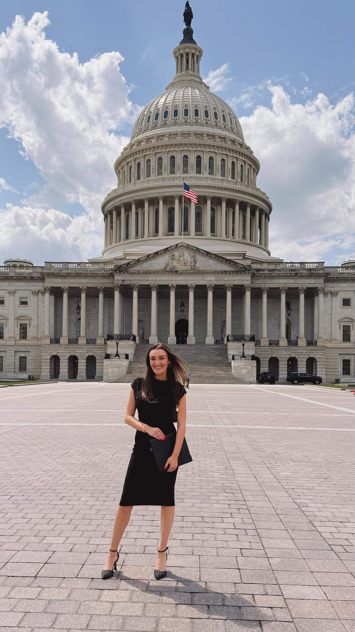 Haley Pavone, a Cal Poly alumni and founder of the SLO-based small business Pashion Footwear, testified in front of the U.S. House Committee on Small Business about how Trump-era tariffs are impacting her small business on May 8, 2025.
