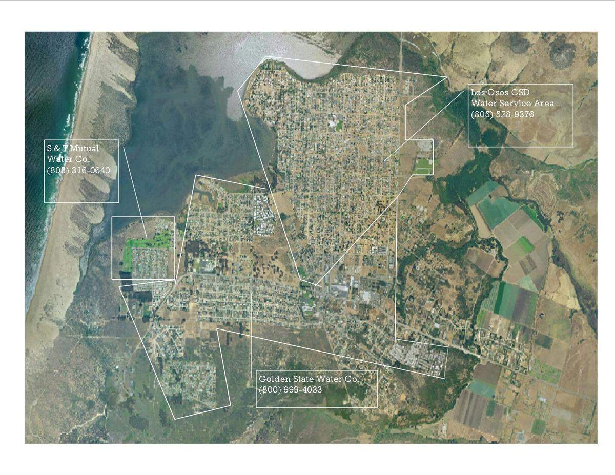 Los Osos is served by three water purveyors: the Los Osos Community Services District, Golden State Water Co. and S&T Mutual Water Co.