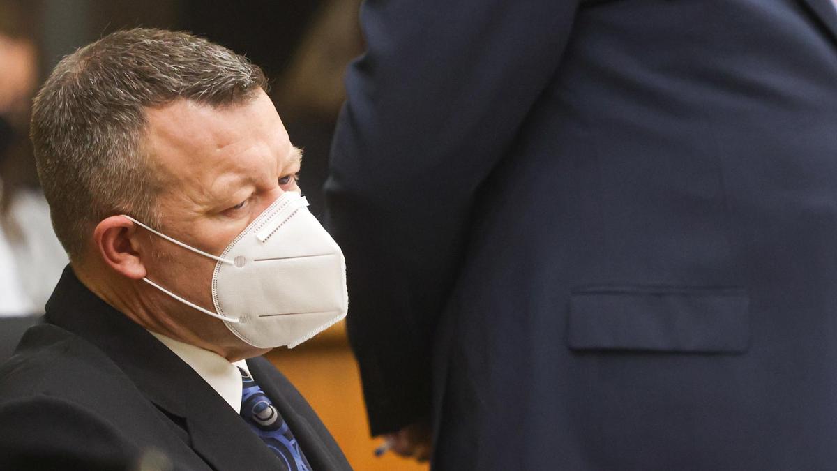 Paul Flores appears in San Luis Obispo Superior Court on Tuesday, Aug. 3, 2021, during the second day of his preliminary hearing. He is accused of murdering Cal Poly student Kristin Smart.