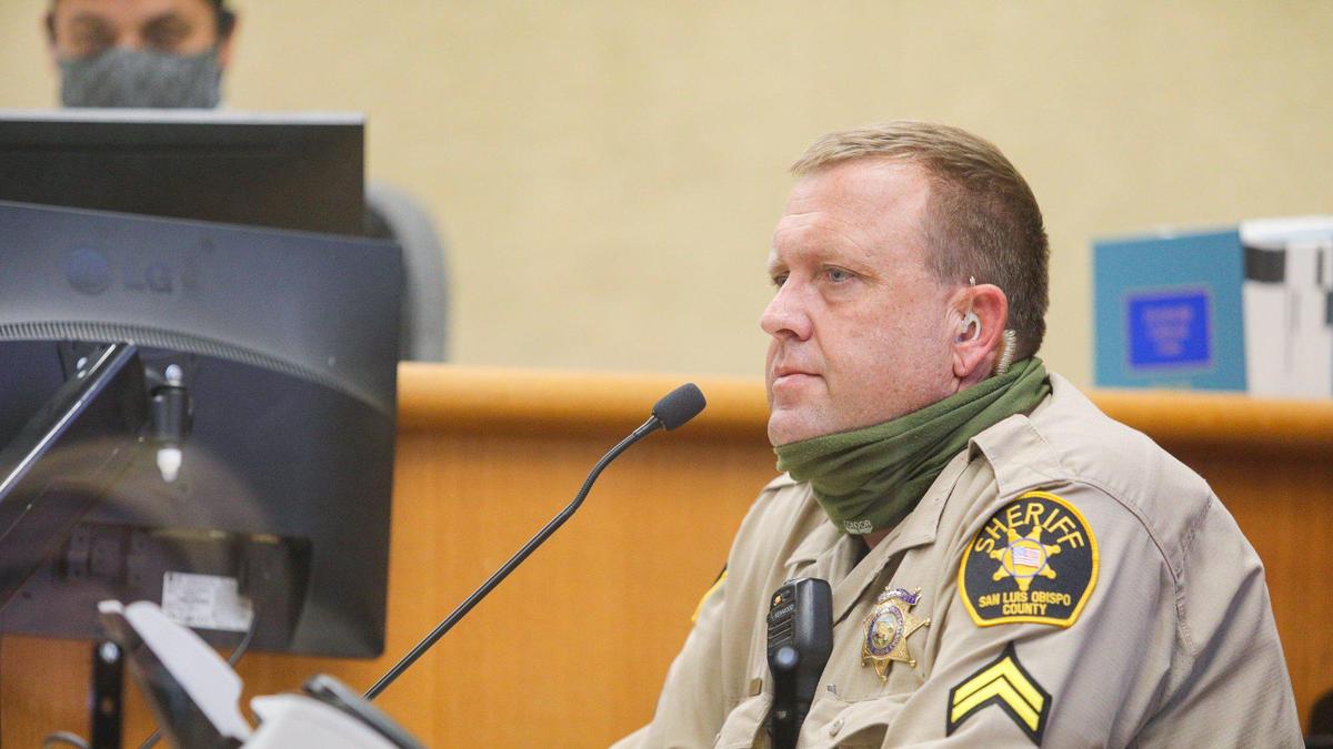 Sheriff’s Deputy Roger Degnan testifies Wednesday at Carlo Fuentes Flores’ preliminary hearing.