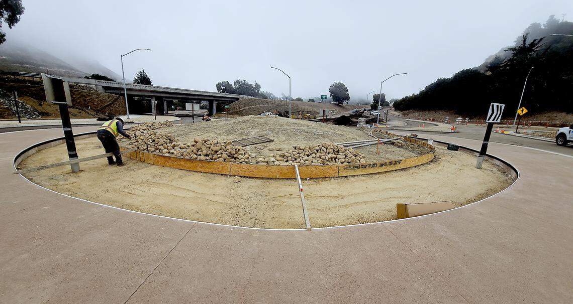 The Avila Beach Road roundabout is set to open Saturday, Sept. 27 2025.