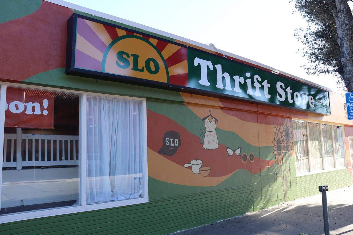 SLO Thrift, a new family-owned-and-operated thrift store seen here on Nov. 6, 2025, is located at 445 Higuera St. in San Luis Obispo, offering a curated mix of quality secondhand finds from vintage treasures to everyday essentials.