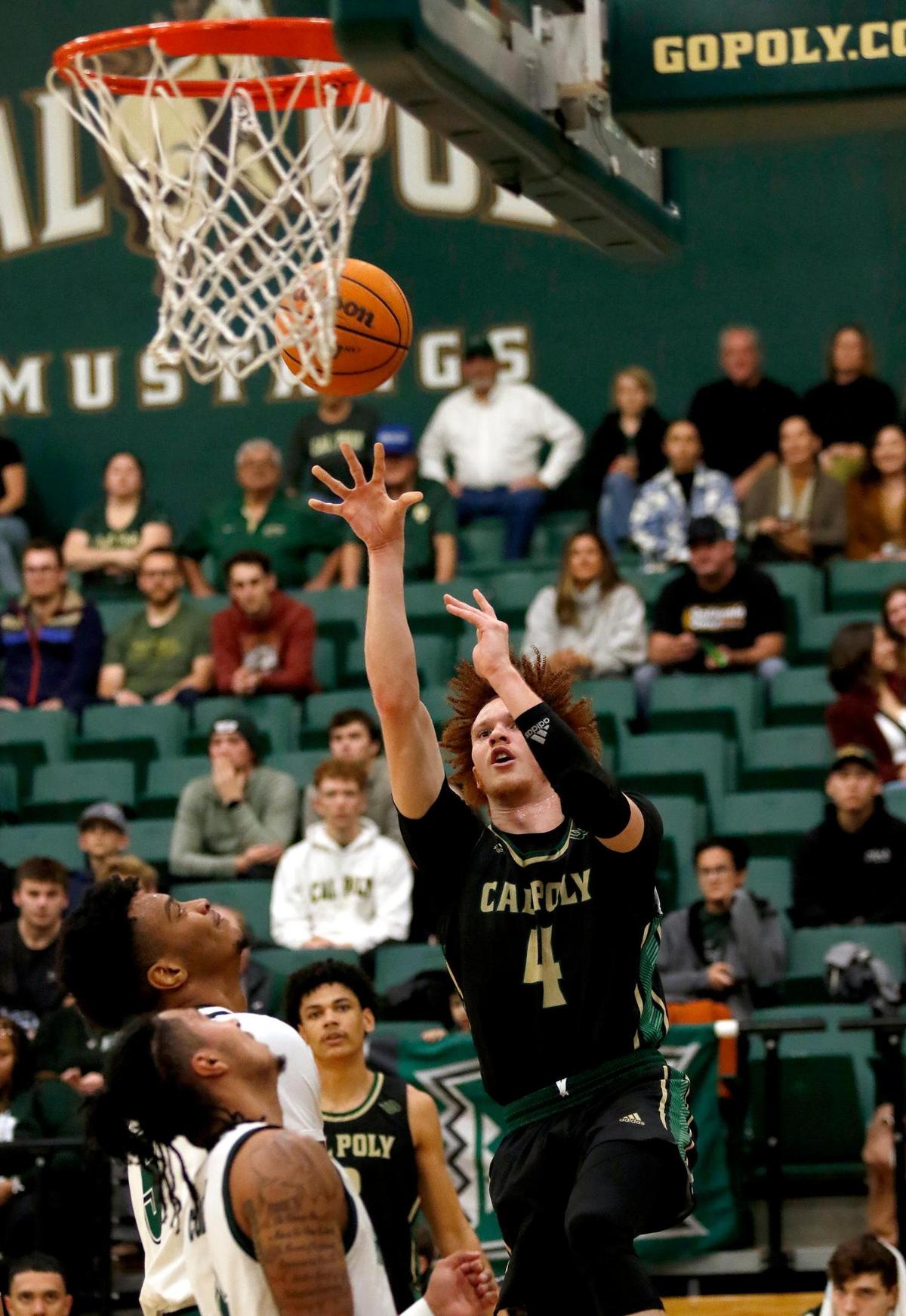 Cal Poly’s Brantly Stevenson is one of the key losses for the Mustangs. The 6’4 guard transfered to Cal Baptist this offseason.