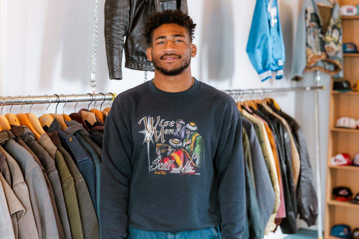 Adam Kemp is the founder and owner of Thrifty Beaches, a vintage clothing and furniture shop in downtown San Luis Obispo. In addition to running a small business, Kemp is an MBA student at Cal Poly and a nationally-ranked collegiate wrestler.