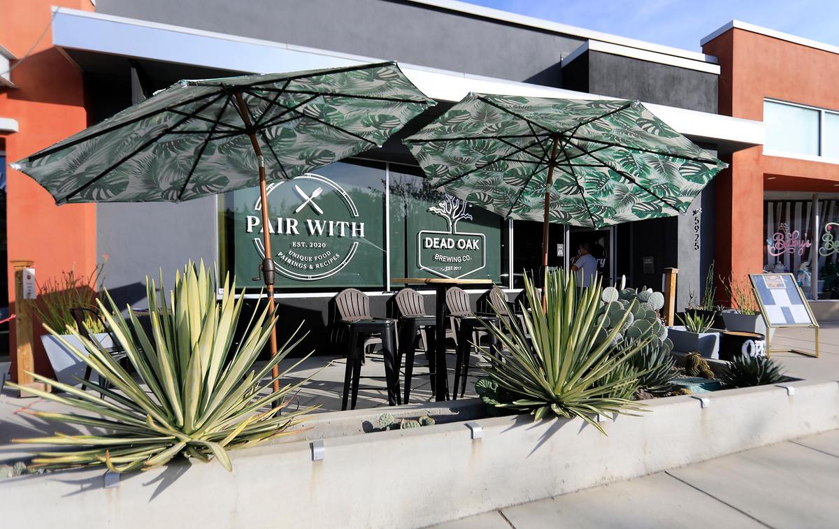 Pair with Dead Oak in Atascadero is the brainchild of husband-and-wife team Nikki and Jesse Kaltenberg, who launched Dead Oak Brewery in 2017, and executive chef Rachel Ponce. The collaboration has created an upscale food menu to go with Dead Oak beers and a new wine list.