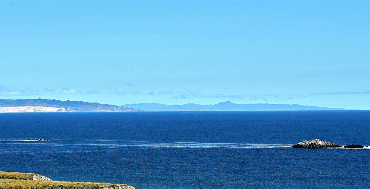 One can see clear weather conditions from the Diablo Canyon lands southward to Guadalupe Dunes, Point Sal, the Vandenberg Air Force Base launch complexes and Point Arguello.