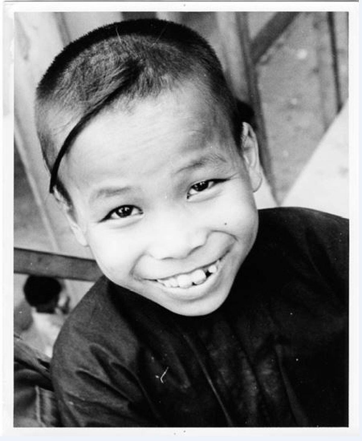 An orphan in the village of Hoa An, just south of the demilitarized zone that separated North and South Vietnam, 1968.