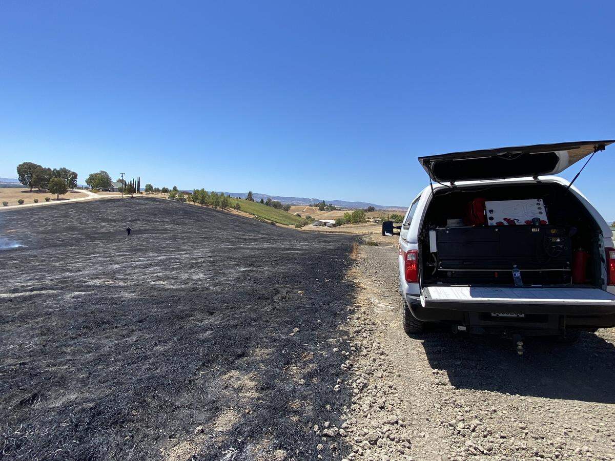 Cal Fire responded to an 11-acre fire in San Miguel on Aug. 20, 2024.