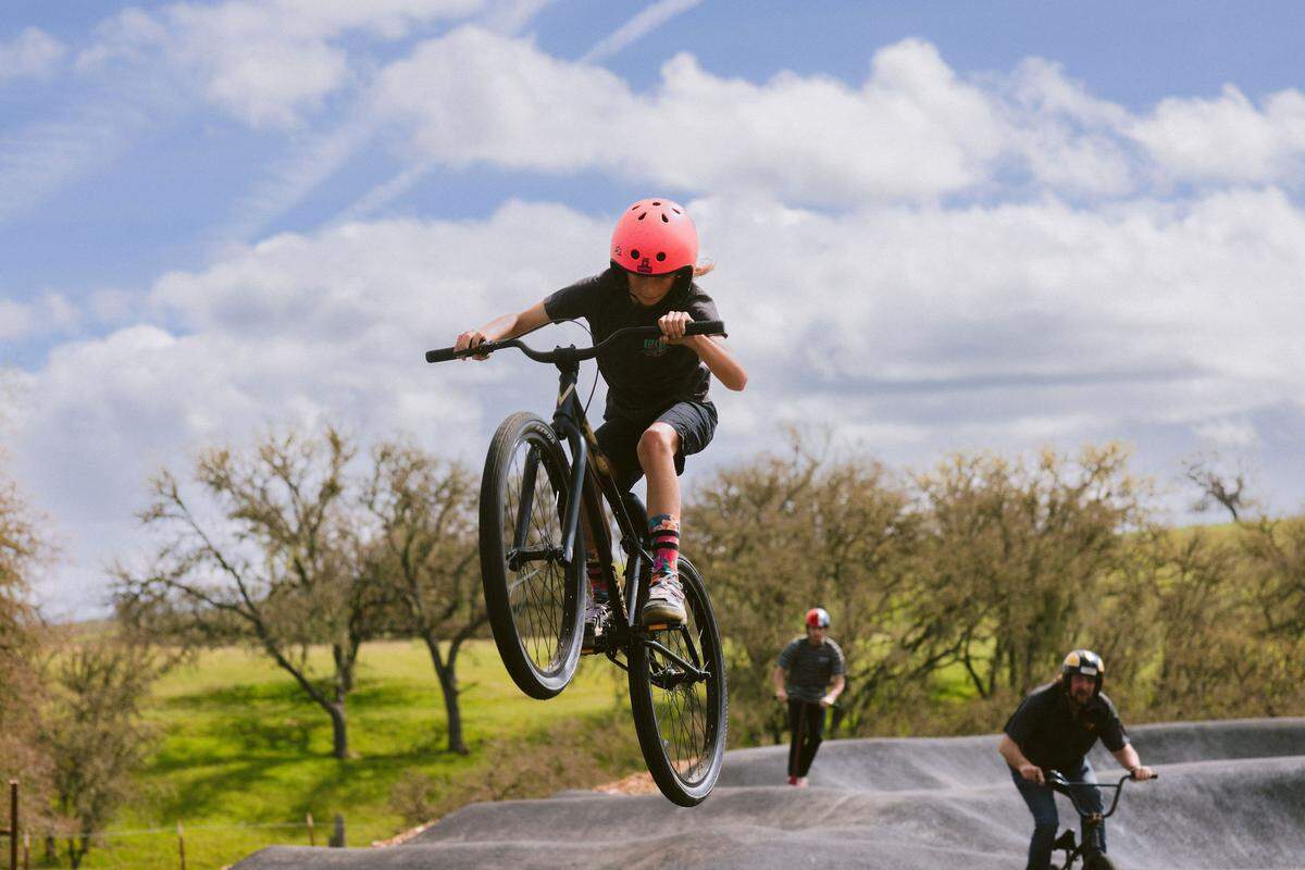 The city of Paso Robles and Paso Robles REC Foundation will host a grand opening celebration for the new Barney Schwartz Park Pump Track April 27 at 10 a.m. The tracks consist of looping asphalt trails with banked turns and rhythmically rolling paths, which are meant to be ridden without pedaling.