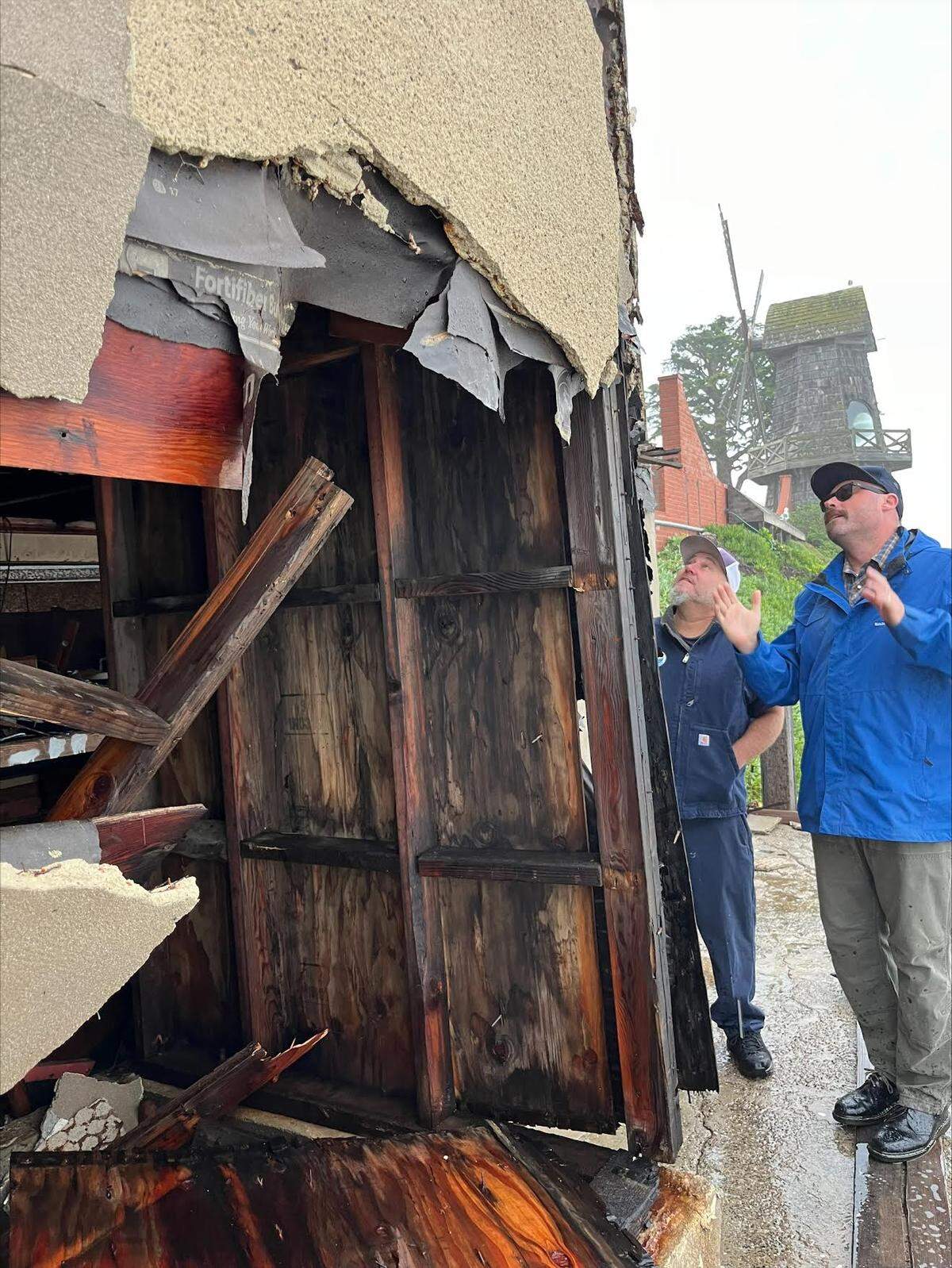Gull Cottage, a part of the Chapman Estate event space in Shell Beach owned by the city of Pismo Beach, sustained structural damage from big waves and pounding surf, Pismo Beach city manager Jorge Garcia said.