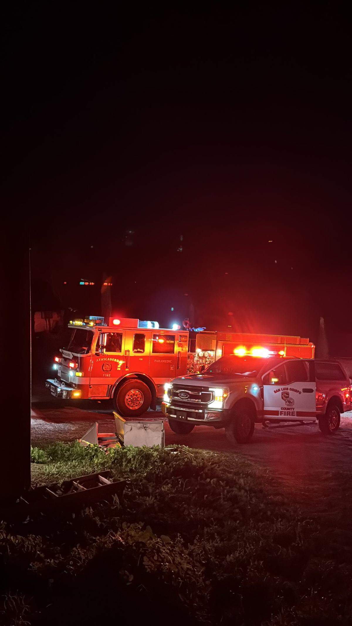 Several Cal Fire units responded to a residential structure fire on the 9000 block of Santa Clara Road in Atascadero on Jan. 4, 2026. Firefighters were able to contain the blaze to the garage, Cal Fire said.