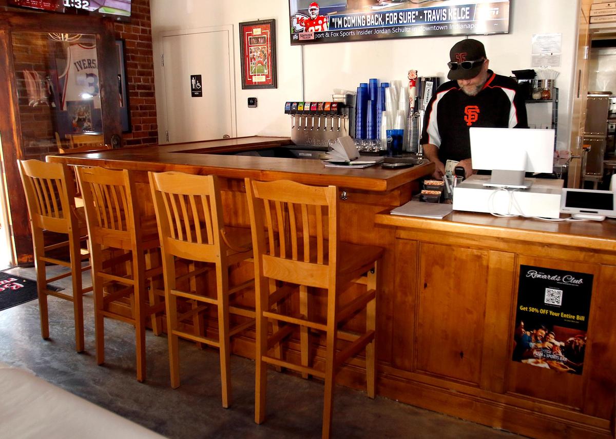 Marco Struken is the general manager at Bob Cantu’s Pizza and Sports Bar in San Luis Obispo.