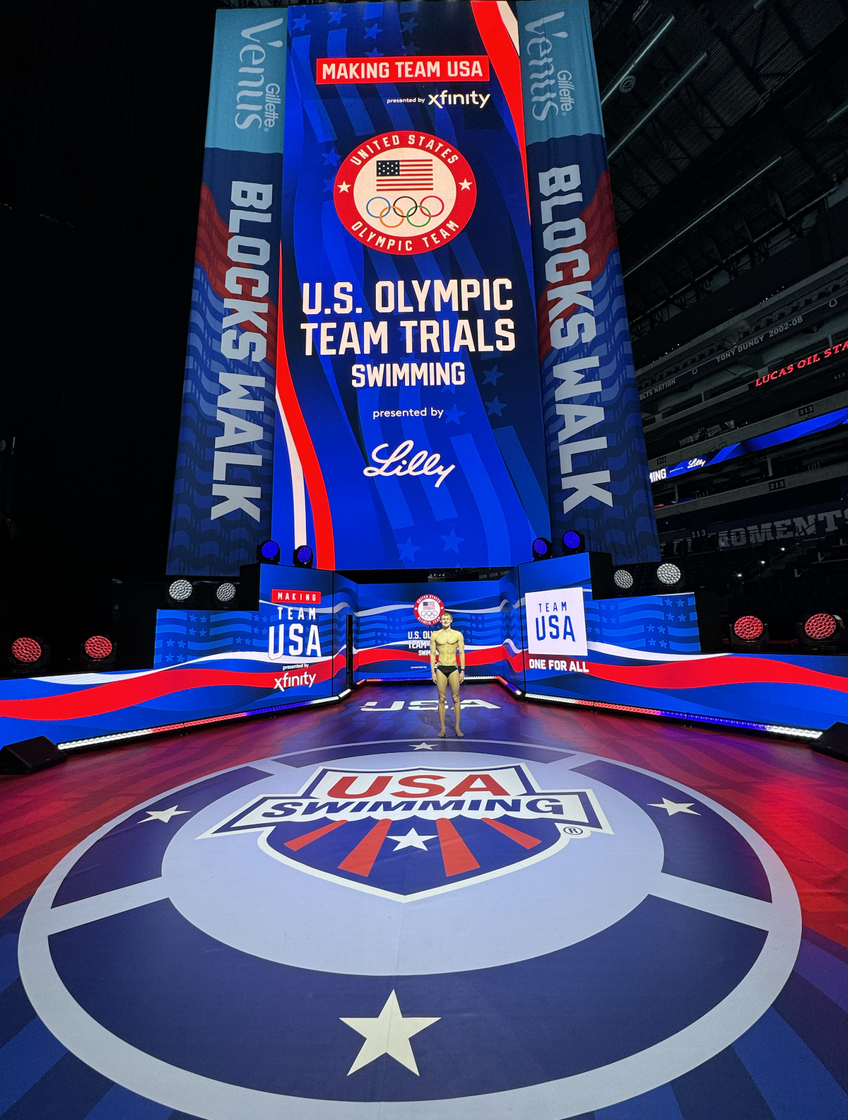 Cal Poly swimmer Drew Huston is attempting to earn a spot on Team USA for the 2024 Paris Olympics. Trials started June 15 and run through June 23, 2024.