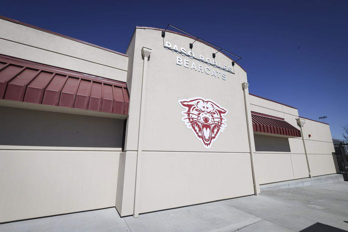 The eagerly anticipated aquatic center at Paso Robles High School was undergoing final finish work on March 5, 2026, the day before dedication.