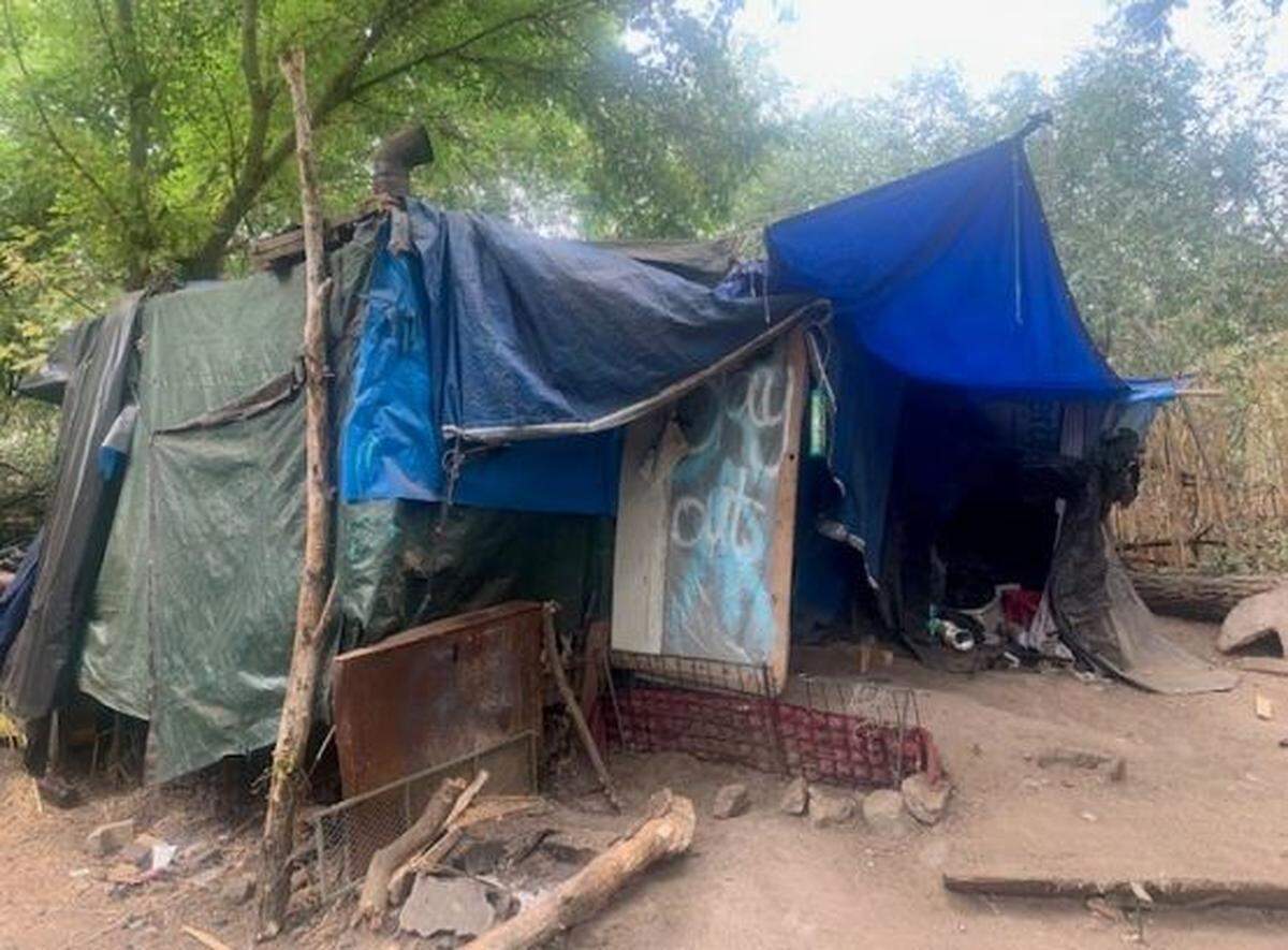 Makeshift shelters form homeless encampments in some parts of the Salinas Riverbed. The City Council plans to clean up camps in the riverbed and construct a temporary shelter for homeless residents.