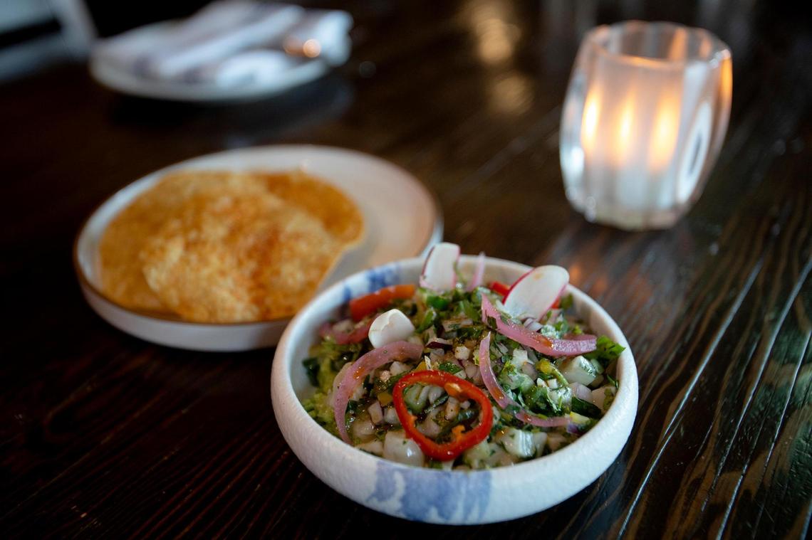 The Ceviche Peruano at La Cosecha is made with whitefish, aji amarillo, leche de tigre, cancha and choclo, served with house-made tostadas. The restaurant in downtown Paso Robles recently had a change of ownership and has a new menu featuring Spanish and Peruvian food.