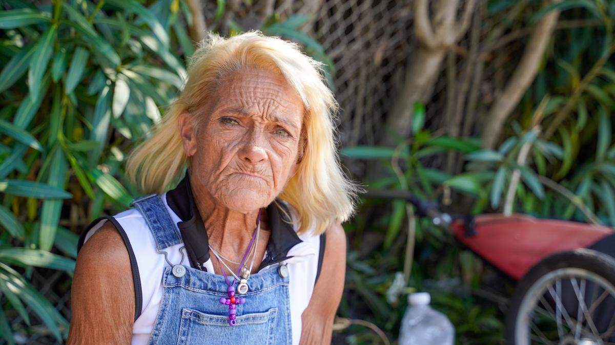 Debbie Marino, a homeless resident of San Luis Obispo, said her possessions have been confiscated in city encampment cleanups four times in the past year. Marino and other homeless residents said the city’s cleanups — which are intended to keep public spaces clean and safe — set them back whenever their possessions are taken by the city and its contractors.