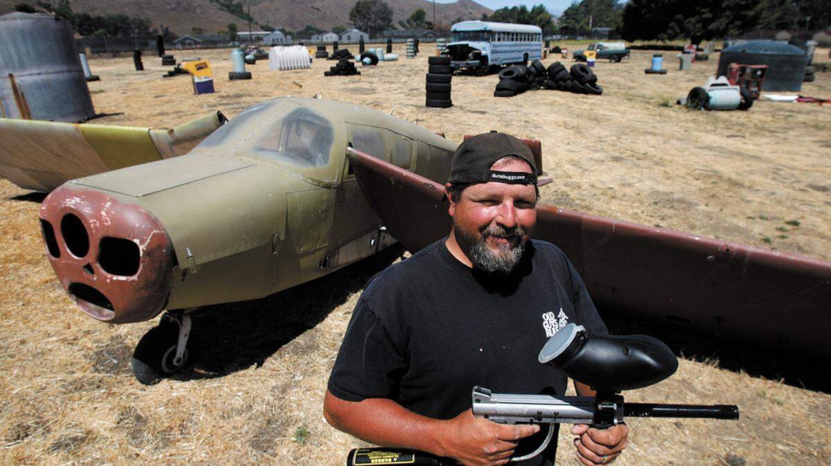 Gladiator Paint Ball Park owner Gary Biddle.