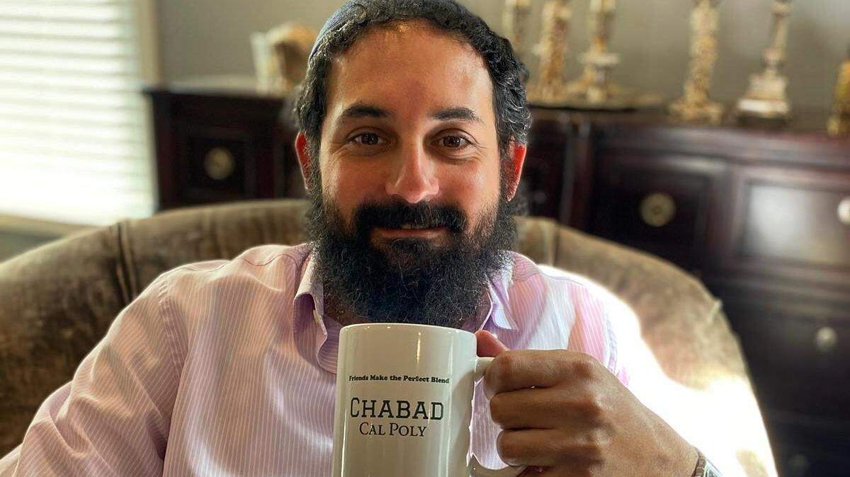 Rabbi Chaim Hilel of Chabad at Cal Poly takes hot chicken soup to sick students, no matter their religion.