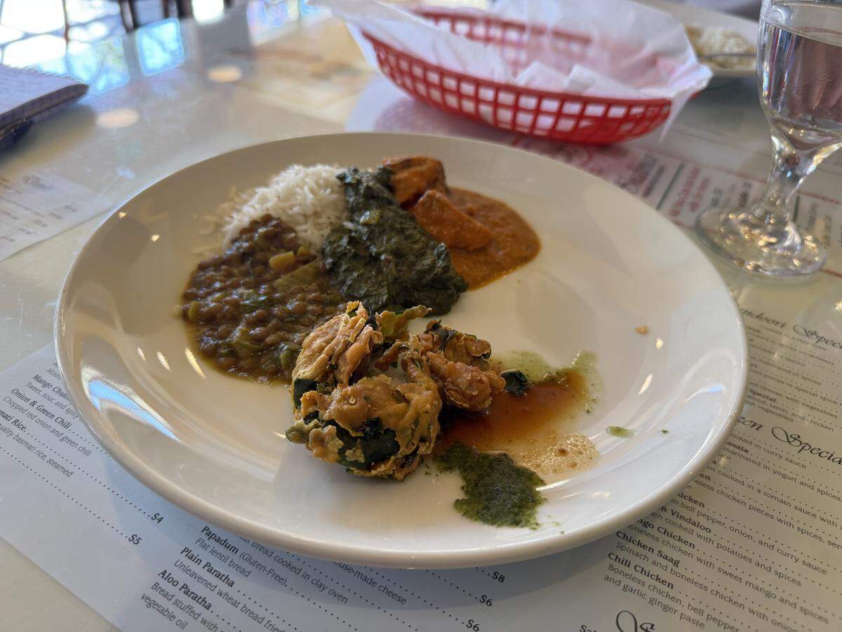 Tribune reporter Hannah Poukish’s second plate of food from Shalimar’s lunch buffet. The restaurant offers a $17 lunch buffet from 11:30 a.m. to 2:30 p.m. Monday through Saturday.