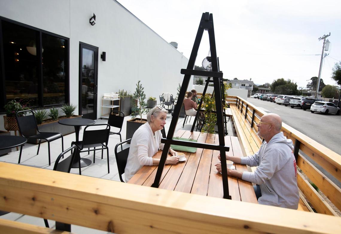 The new Scout Coffee location opened Tuesday, Feb. 21, 2024, in Morro Bay, following 18 months of converting the former Bank of America building. It includes a large and airy patio surrounded by ample parking.