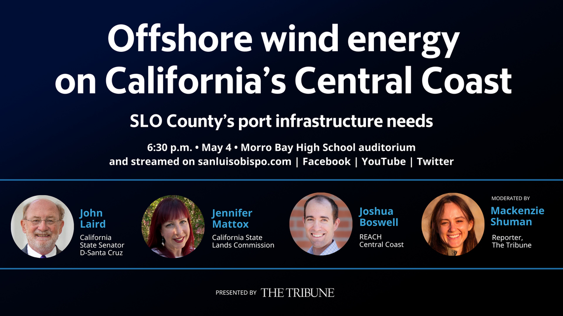 Find out more about floating offshore wind port infrastructure needs in San Luis Obispo County, California, with panelists Sen. John Laird, Jennifer Mattox and Melissa James. Forum is in May 2023.