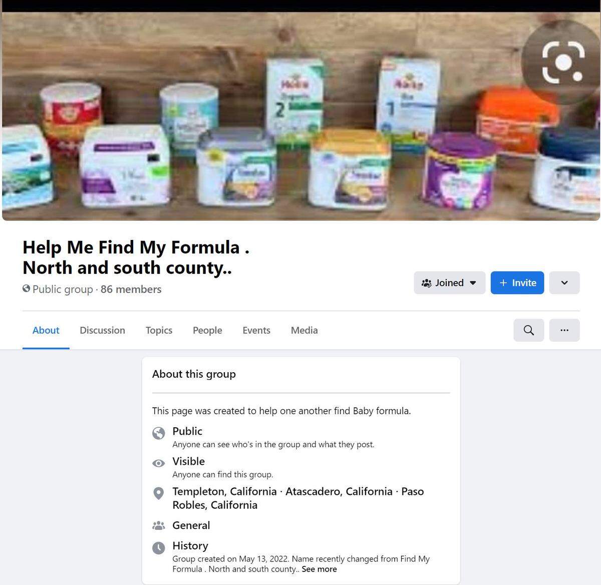 An Atascadero mom set up a Facebook group to help local parents find formula in stores and exchange extras during the formula shortage.