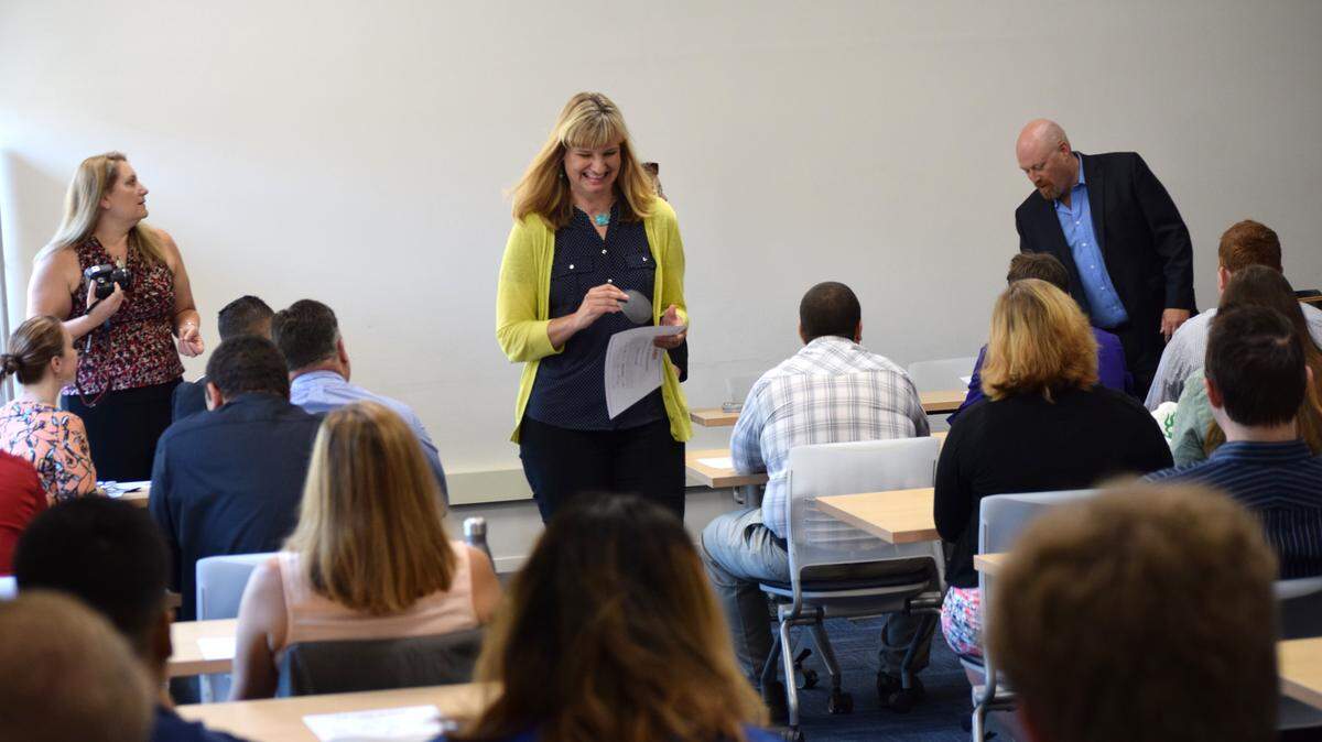 SLO Partners launched its inaugural Ticket Into Tech in 2017. The first class of apprentices graduated from the training program and went on to jobs in local tech companies.