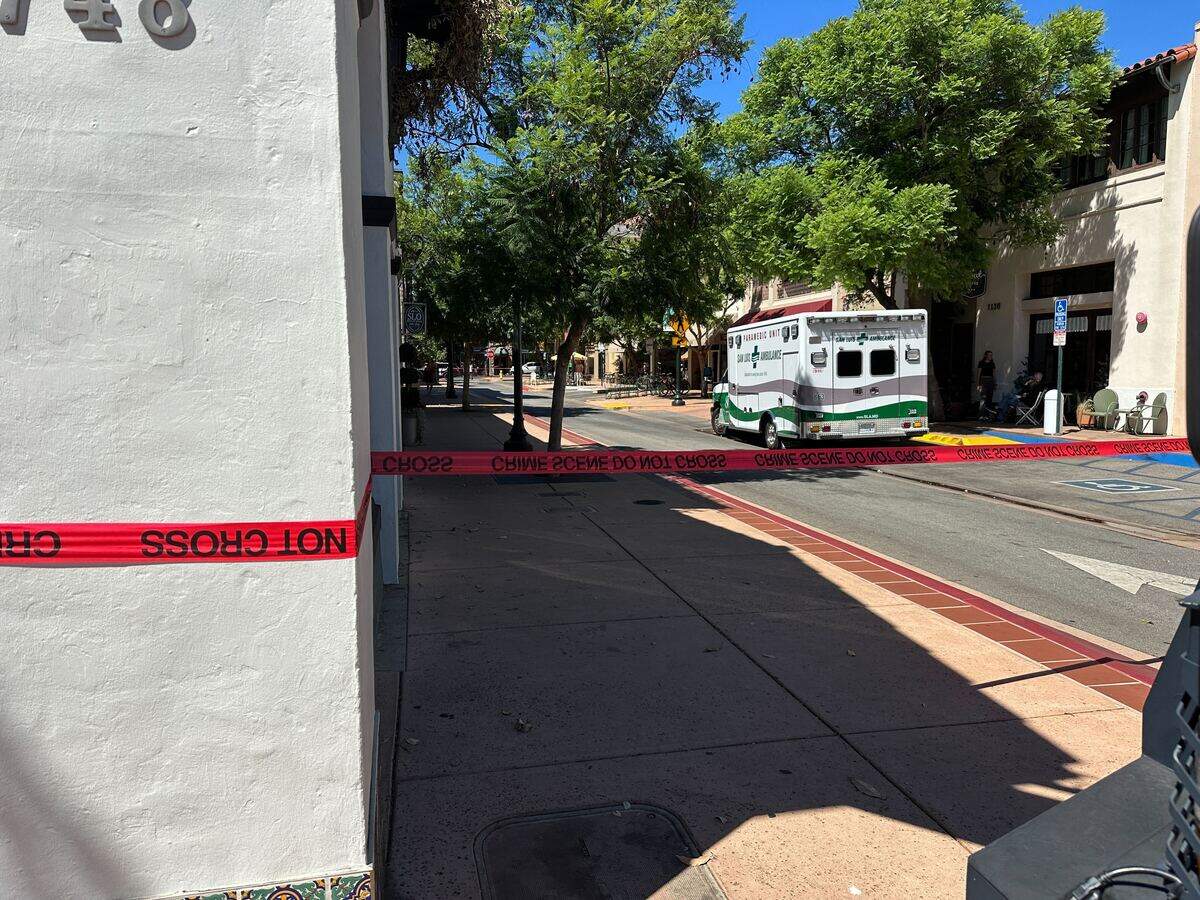 Garden Street was fully closed to the public as law enforcement continued to respond to the barricaded person incident in downtown San Luis Obispo on Sept. 9, 2025.