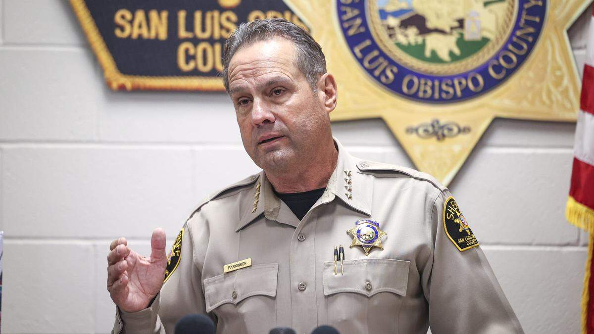 San Luis Obispo County Sheriff Ian Parkinson held a press conference to update the community on search warrant related to the murder of Kristin Smart on May 8, 2026. Authorities have searched the Arroyo Grande home and grounds of Susan Flores, mother of convicted murderer Paul Flores.