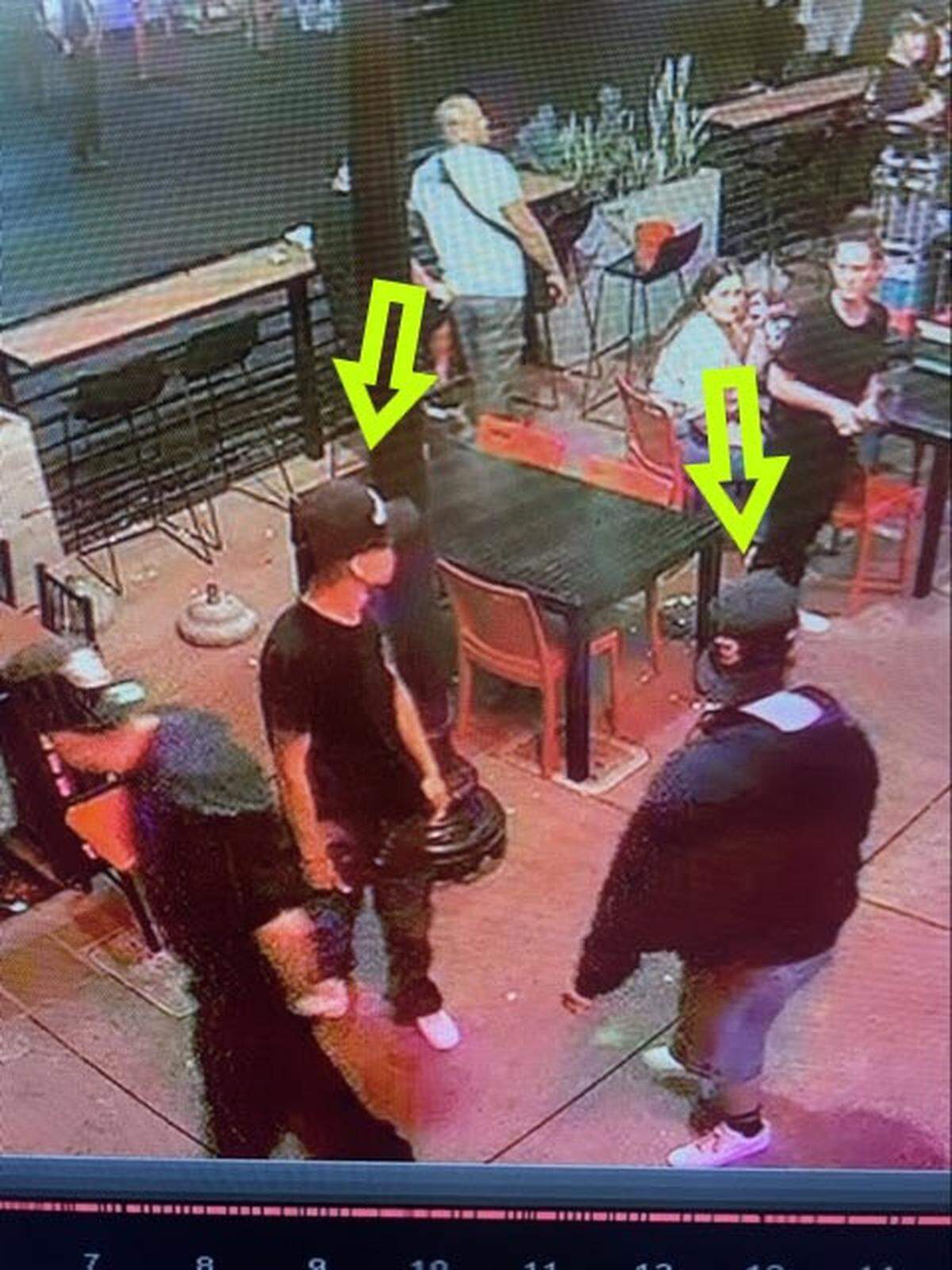 The San Luis Obispo Police Department is asking the community’s help identifying several suspects involved in a robbery and assault, seen in these surveillance photos taken just after Thursday night’s Farmers Market ended.