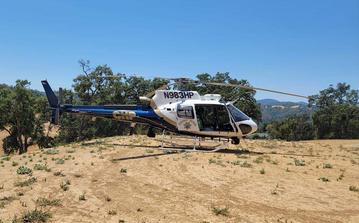 CHP Helicopter H-70 responded to an ATV rollover at Running Deer Ranch on Lake Nacimiento on Thursday, June 11, 2024.