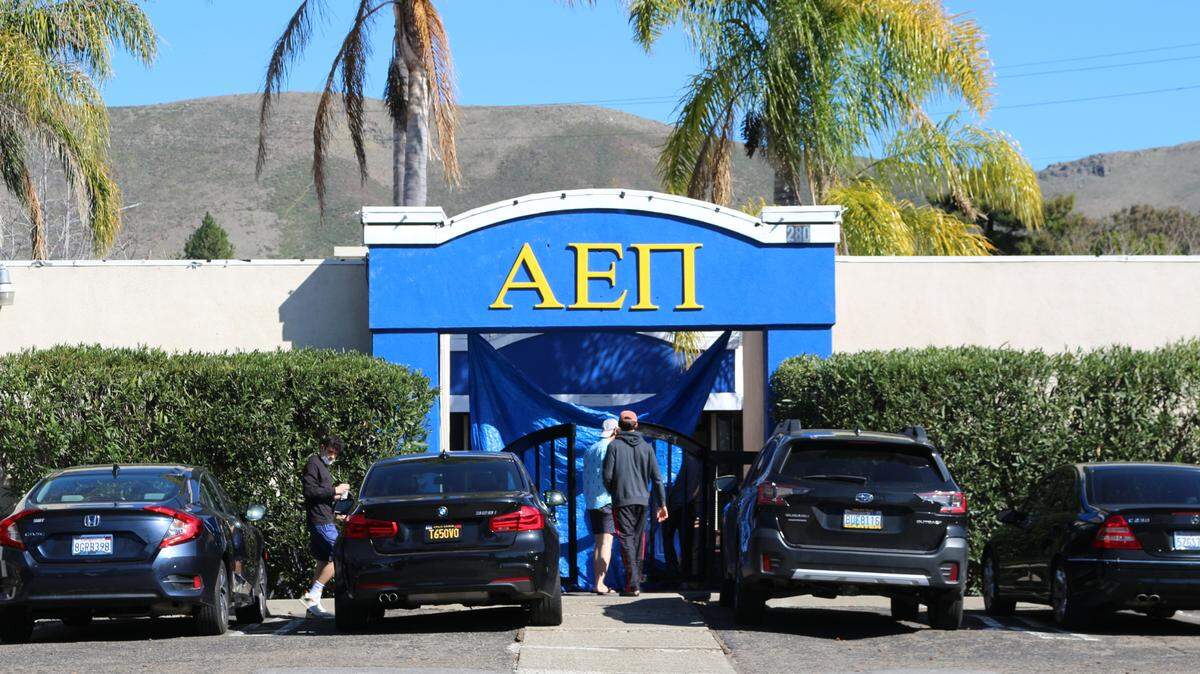 Someone vandalized the Alpha Epsilon Pi fraternity house at Cal Poly in San Luis Obispo, California, with swastikas and other anti-Semitic graffiti late Friday night according to the police and university.