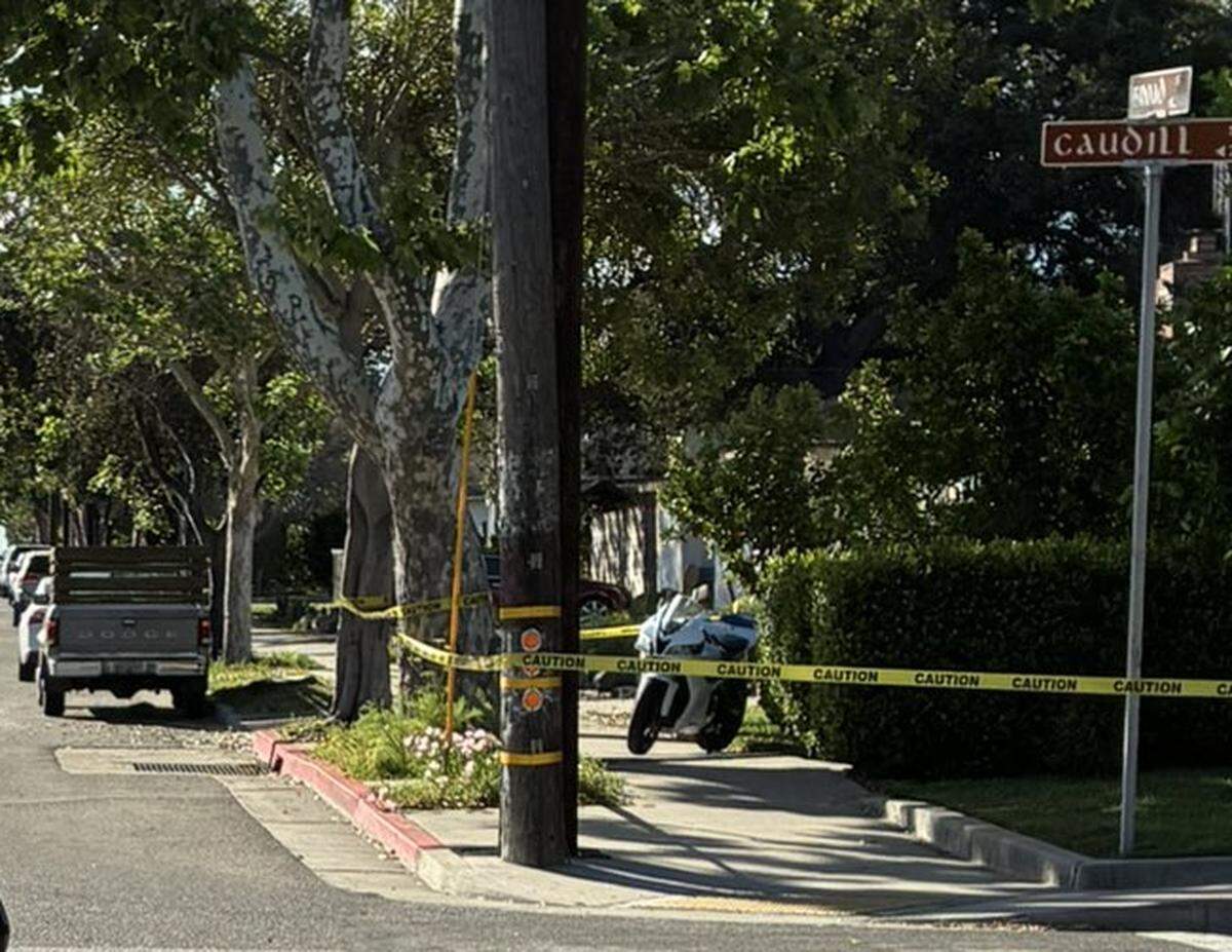 Broad Street was closed at Caudill Street as the San Luis Obispo Police Department investigated a crash on March 24, 2026.