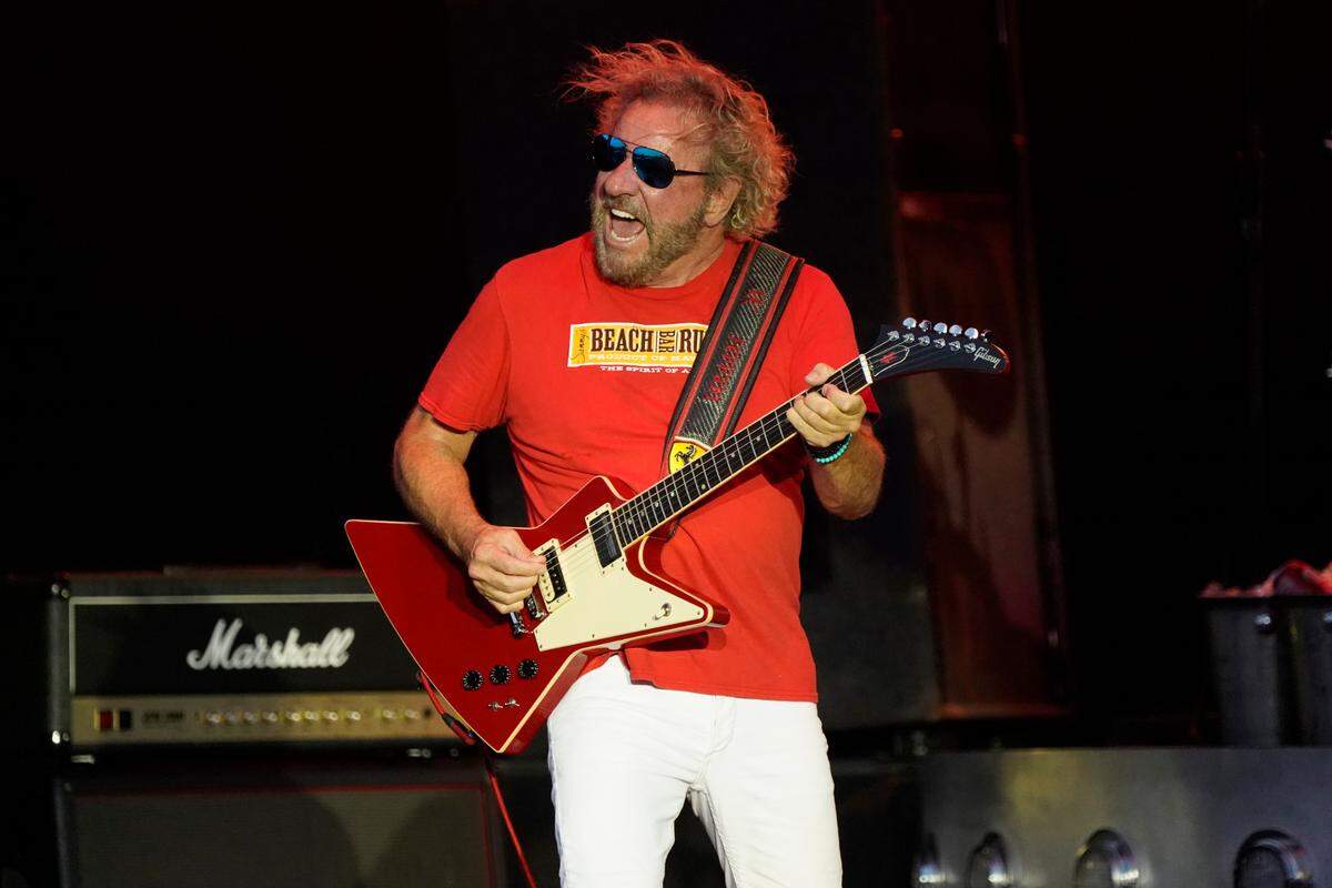 Sammy Hagar performs with The Circle at RiverEdge Park in Aurora, Ilinois, on Sunday, July 18, 2021. The rock music star will perform at the California Mid-State Fair on Friday, July 21, 2023.
