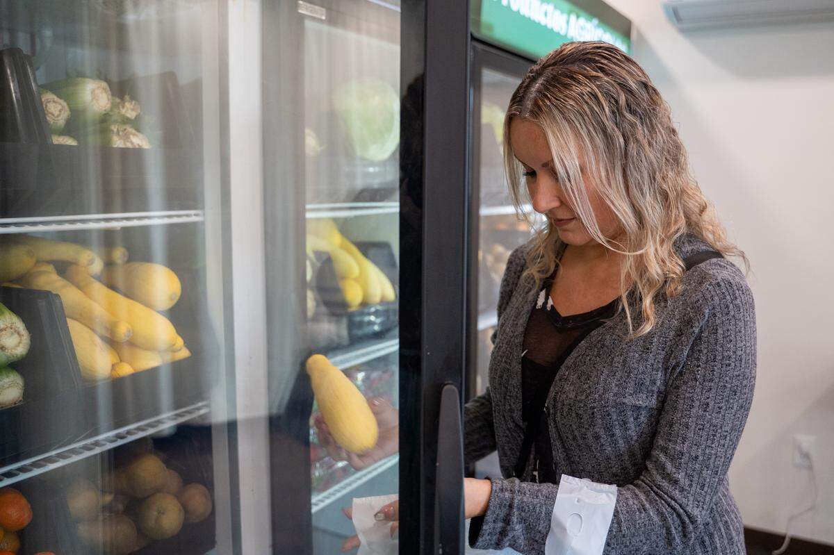 Arroyo Grande resident Leann on Friday, May 1, 2026. The SLO Food Bank is one of many food insecurity organizations that are facing CalFood funding cuts in this year's state budget.