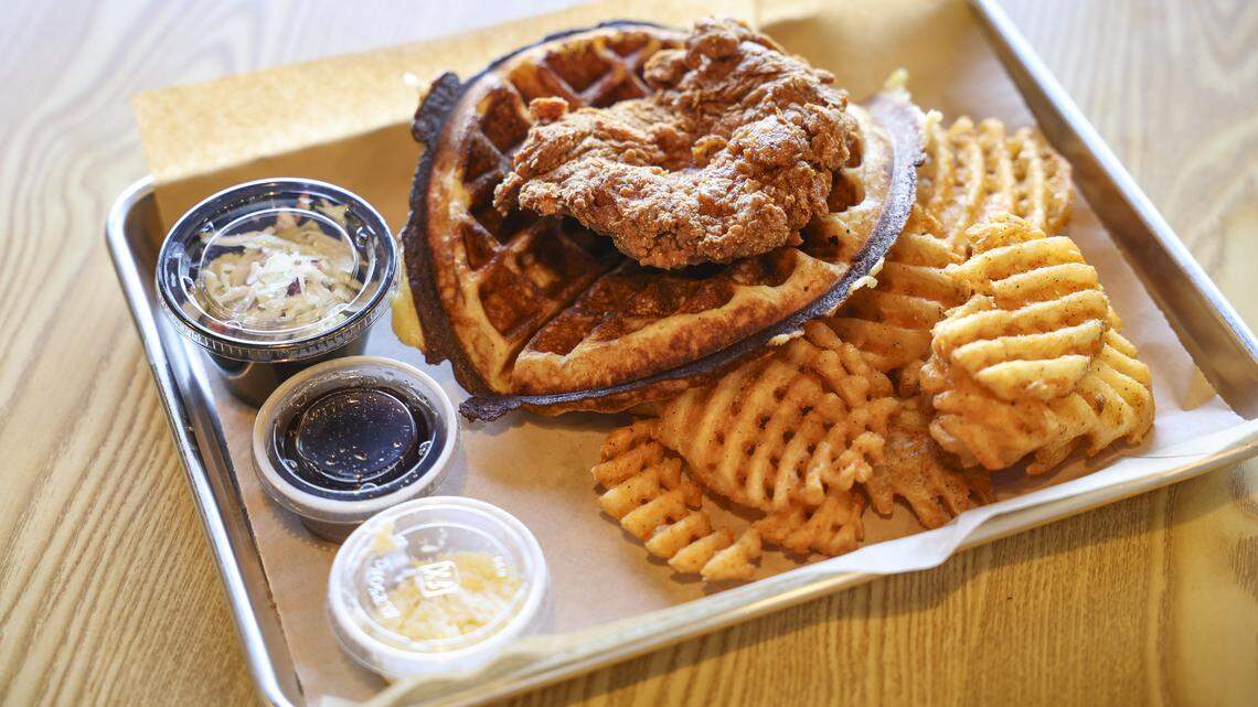 Fried chicken and waffles star at this new SLO cafe. Here’s a look