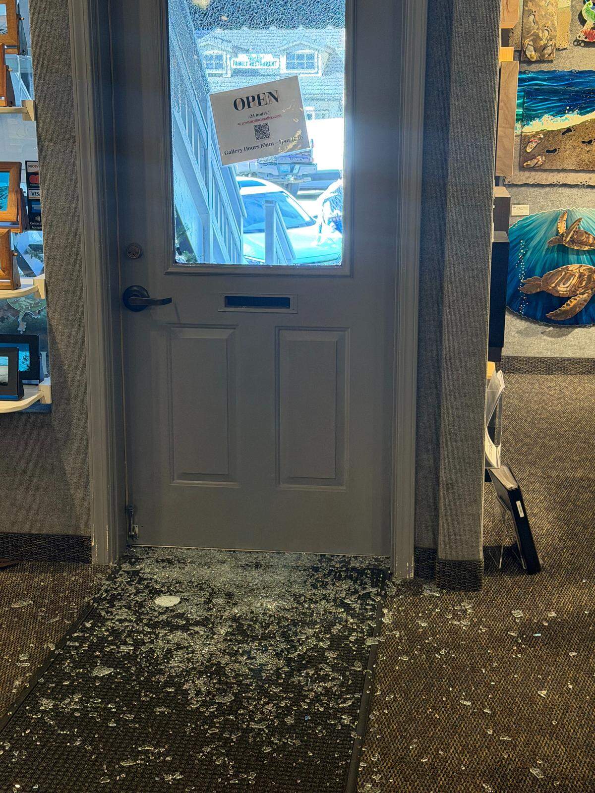 A thief broke into Cambria’s Artifacts Gallery on Wednesday, May 27, 2026, before stealing about $10,000 worth of art jewelry, according to store manager Shelley Woeste.