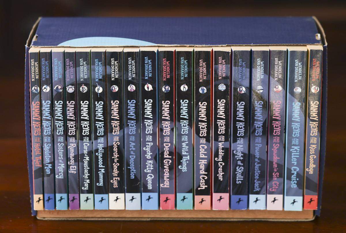 Author Wendelin Van Draanen has written primarily young adult titles including the 18 book Sammy Keyes series seen here on Aug. 26, 2025.