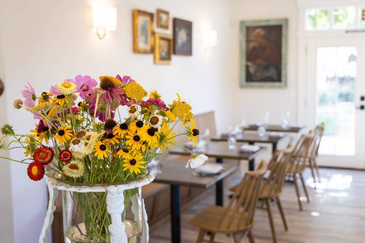 The dining room at Grace & Rose, a new farm-to-table restaurant in Paso Robles