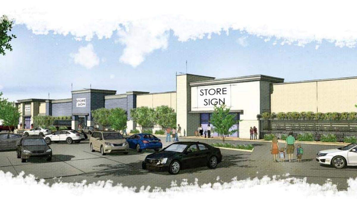 Rendering of the potential remodel of the former Kmart building in Arroyo Grande.