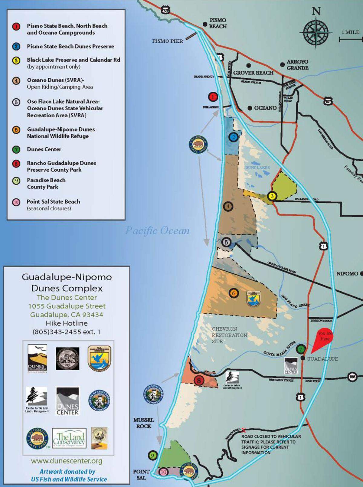 Chevron’s Guadalupe-Nipomo Dunes remediation project is located in the southwest corner of San Luis Obispo County, just south of the Guadalupe-Nipomo Dunes National Wildlife Refuge.