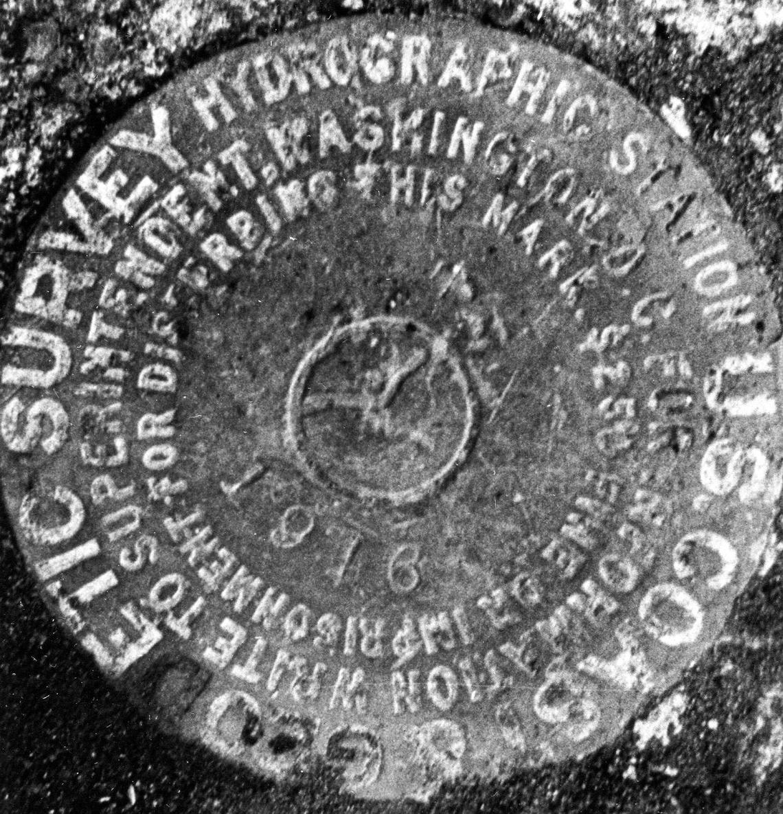 This U.S. Coast and Geodetic Survey benchmark in Morro Bay from 1916 helped measure tide levels.