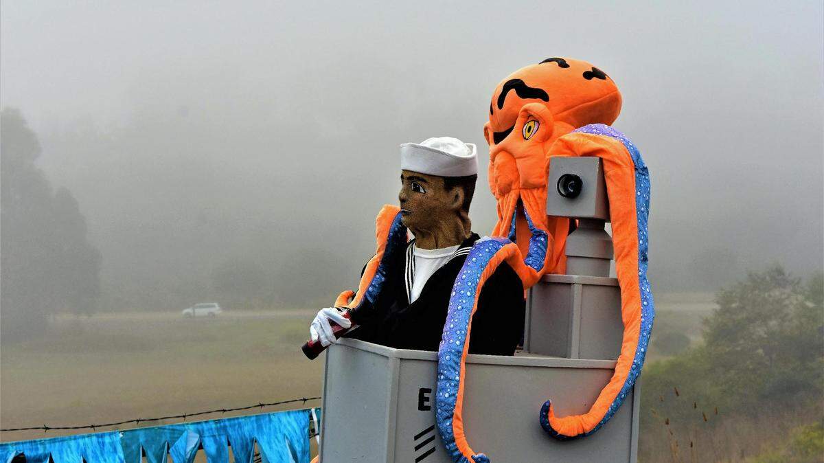 PG&E Meteorologist John Lindsey photographed a foggy, misty day at last year’s Scarecrow Festival in Cambria.