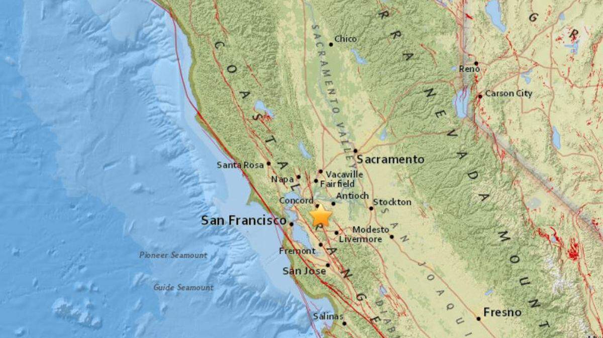 A magnitude 3.3 earthquake rattled the East Bay just before 6 a.m. Monday.